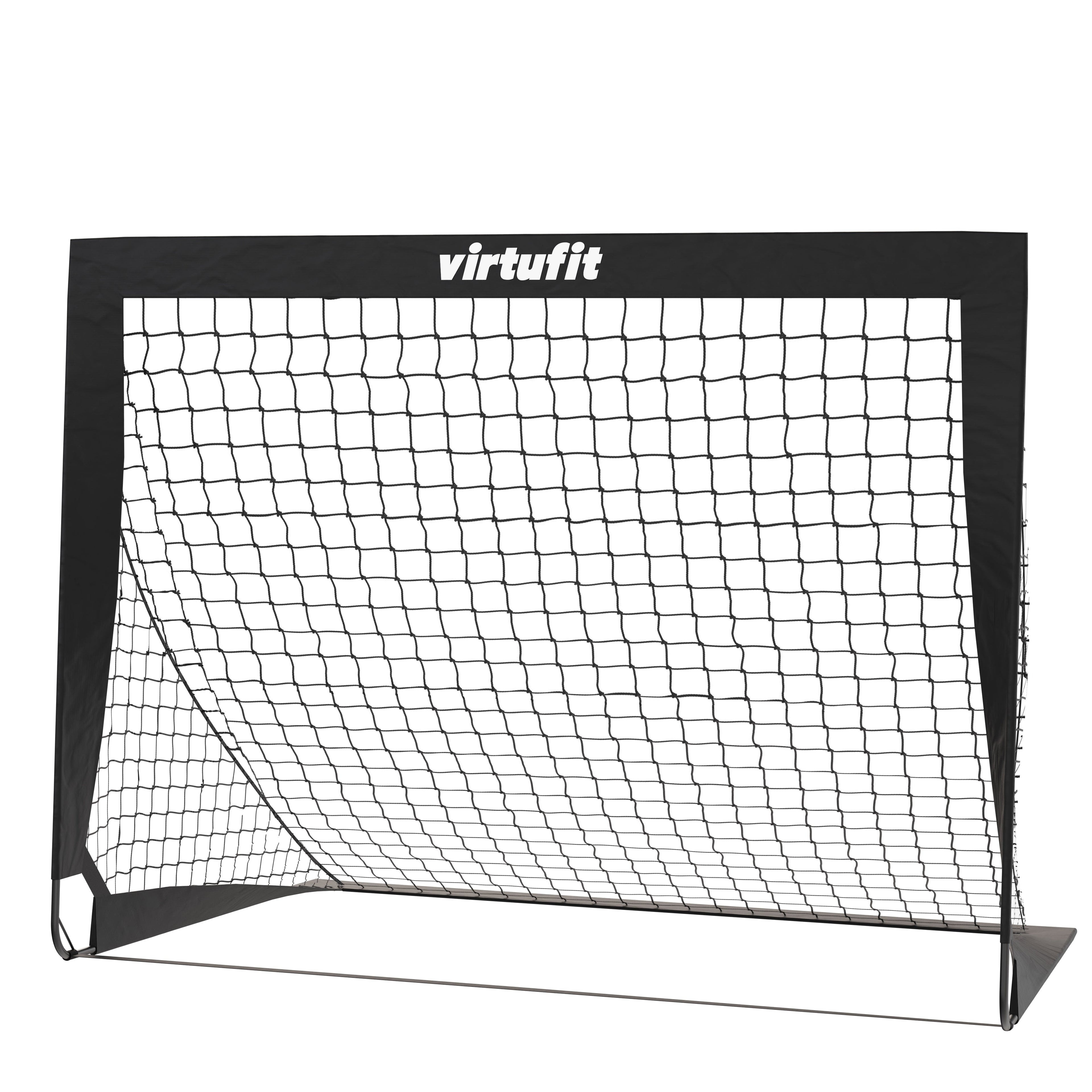 VirtuFit Pop-Up Voetbaldoelen Set - Voetbalgoals - 120 x 90 cm - Zwart