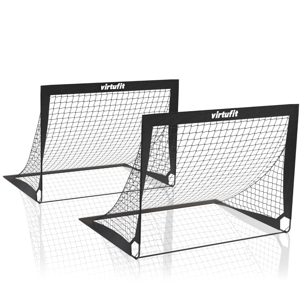 VirtuFit Pop-Up Football Goal Set - Buts de football - 120 x 90 cm