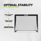 VirtuFit Pop-Up Football Goal Set - Buts de football - 120 x 90 cm