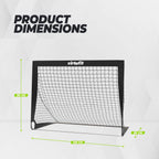 VirtuFit Pop-Up Football Goal Set - Buts de football - 120 x 90 cm