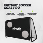 But de football VirtuFit Pro avec mur de but - But de football - 120 x 80 cm
