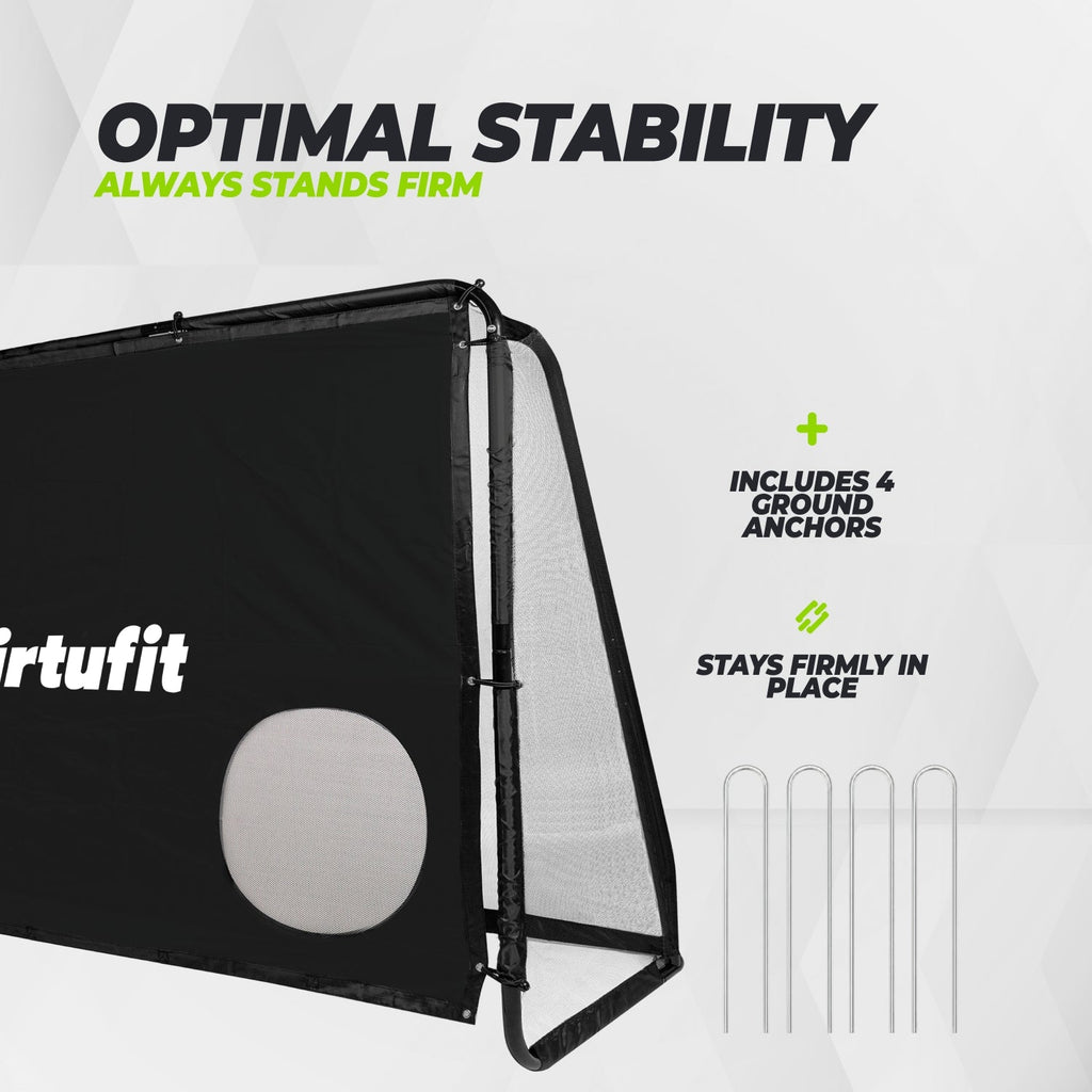 VirtuFit Voetbaldoel Pro met Doelwand - Voetbal Goal - 220 x 170 cm - Tweedekans