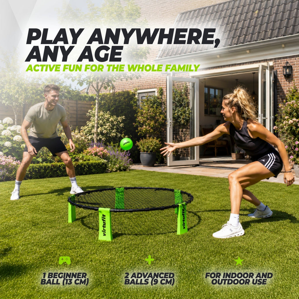 VirtuFit Roundnet RN90 Pro - Met 3 ballen en opbergtas