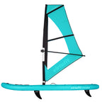 Virtufit Supboard Surfer 305 - Turquoise - Inclusief Windzeil en accessoires - Tweedekans - Aanzicht