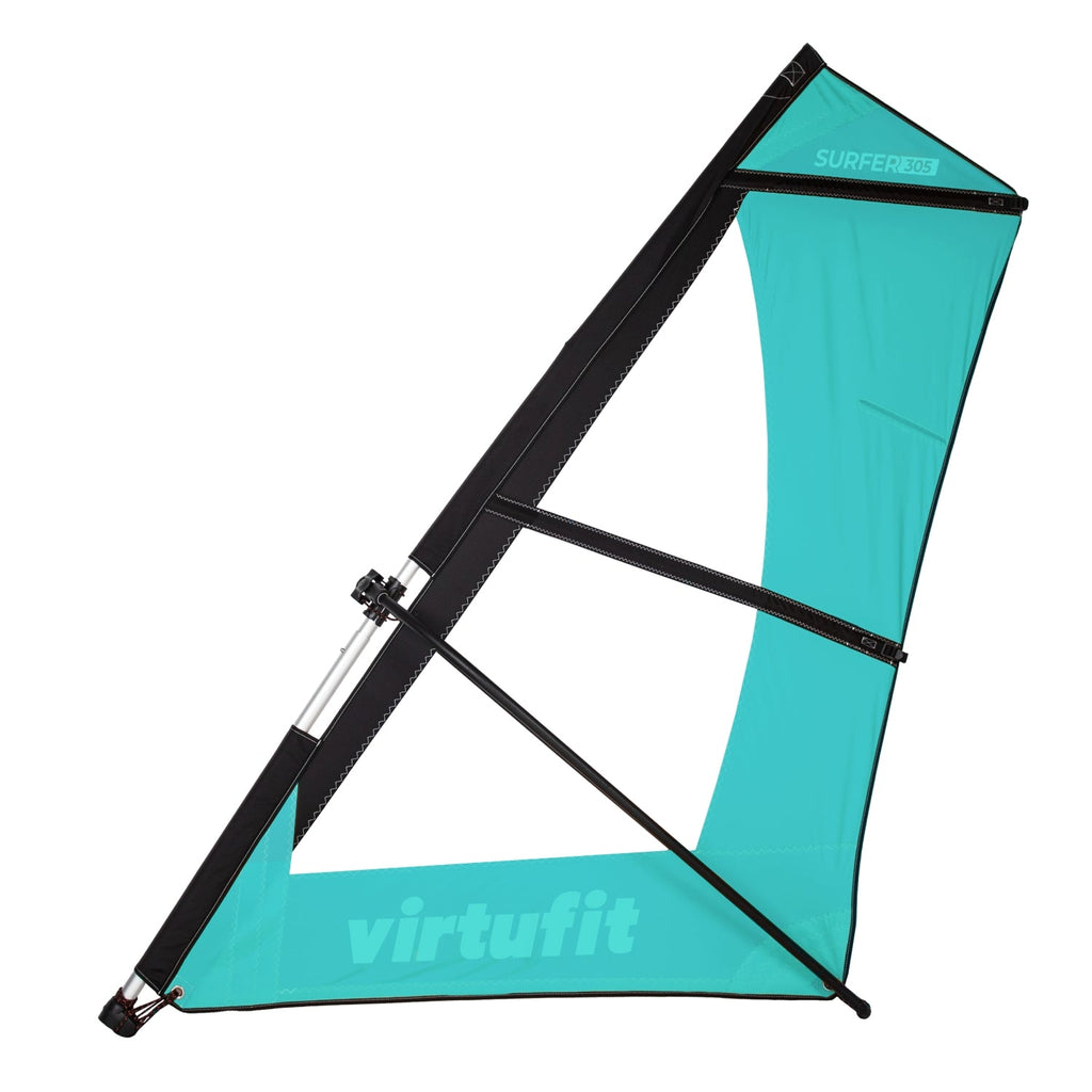 Virtufit Supboard Surfer 305 - Turquoise - Inclusief Windzeil en accessoires - Tweedekans - Afbeelding 11