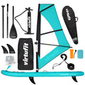 Virtufit Supboard Surfer 305 - Turquoise - Inclusief Windzeil en accessoires - Tweedekans - Hoofdafbeelding