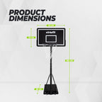 VirtuFit Verstelbare Basketbalpaal - 220 tot 305 cm