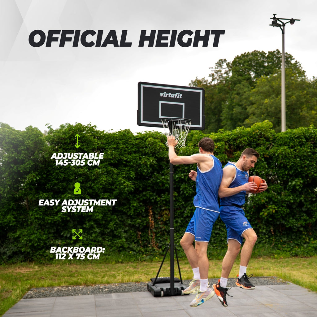 VirtuFit Verstelbare Basketbalpaal - 220 tot 305 cm