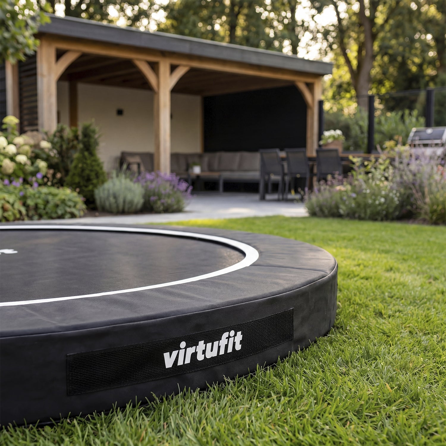 Trampoline Inground VirtuFit 251 cm - Sans Filet de Sécurité