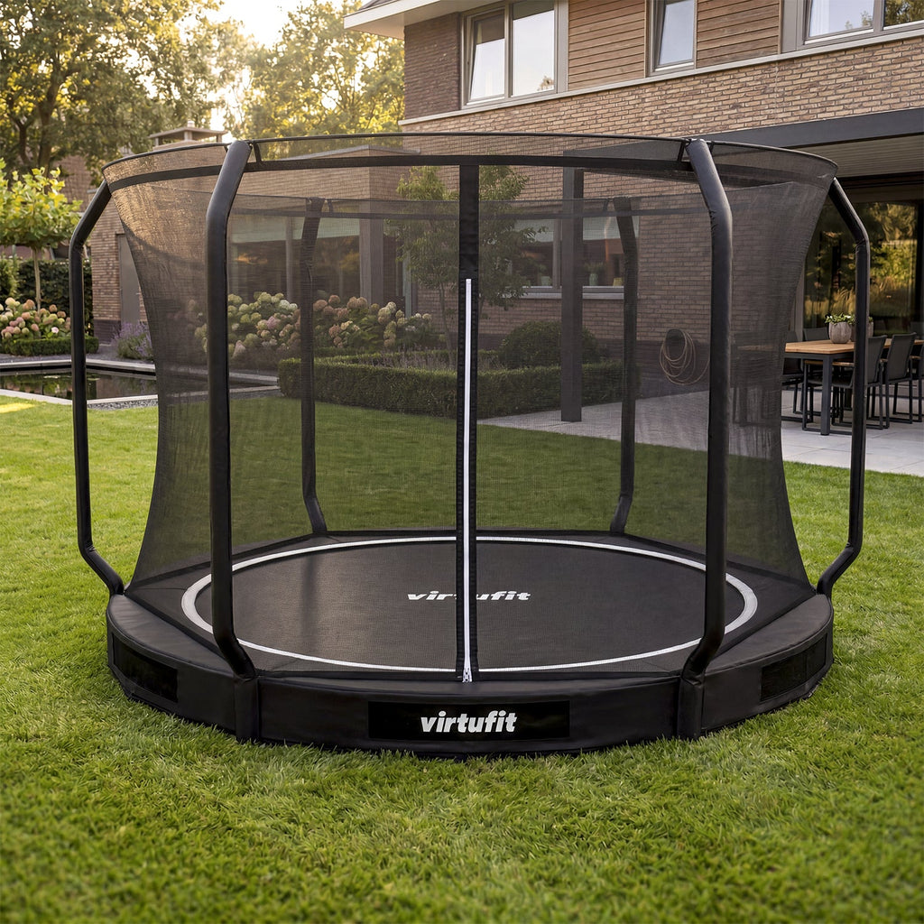 Trampoline enterré VirtuFit 305 cm - Inclusif filet de sécurité