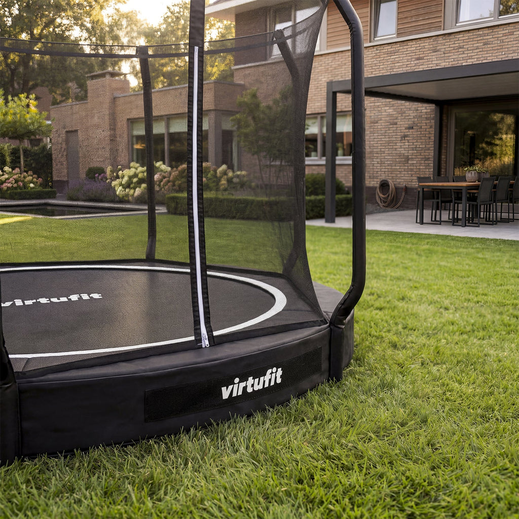 Trampoline enterré VirtuFit 305 cm - Inclusif filet de sécurité