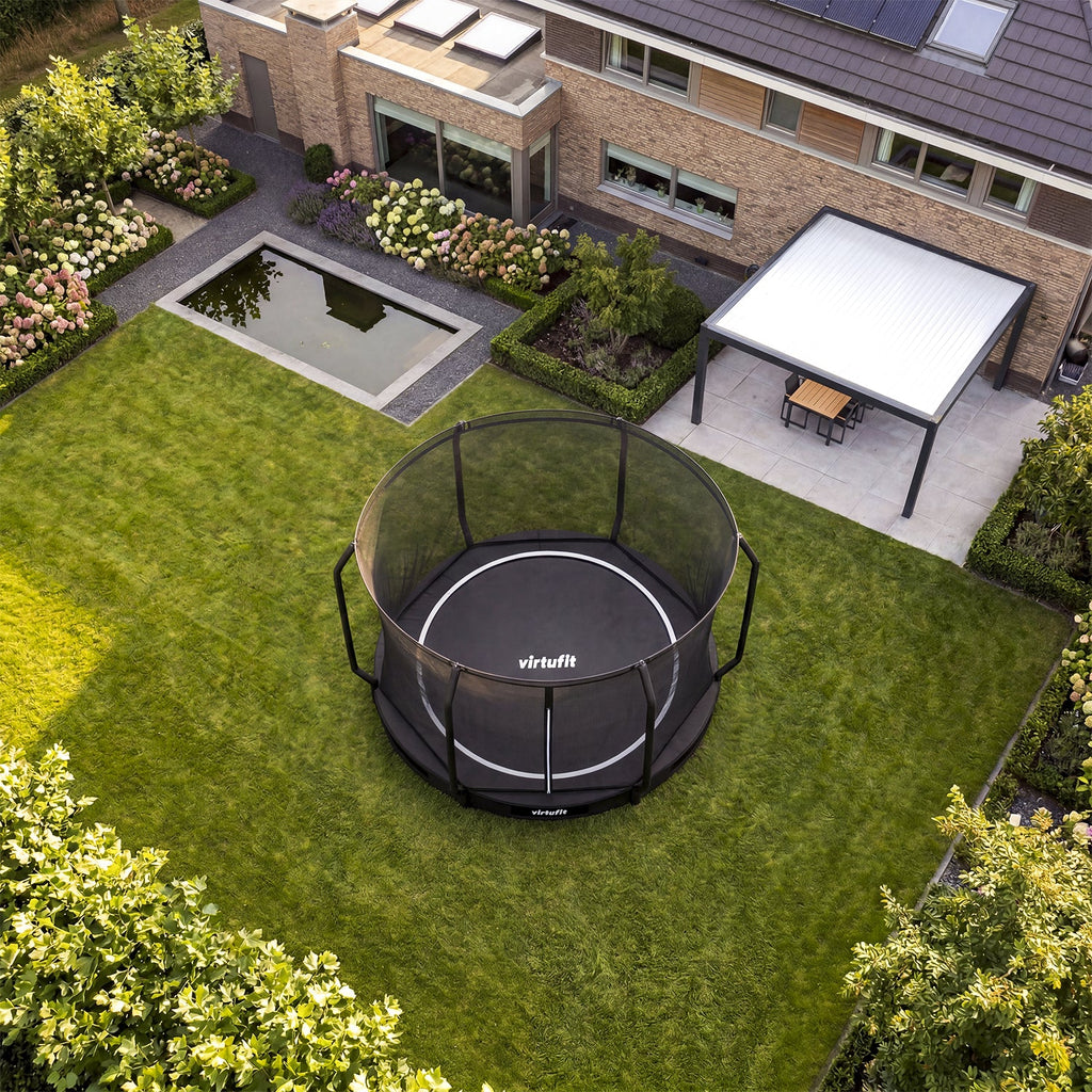 Trampoline enterré VirtuFit 305 cm - Inclusif filet de sécurité