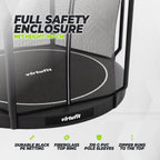Trampoline enterré VirtuFit 305 cm - Inclusif filet de sécurité