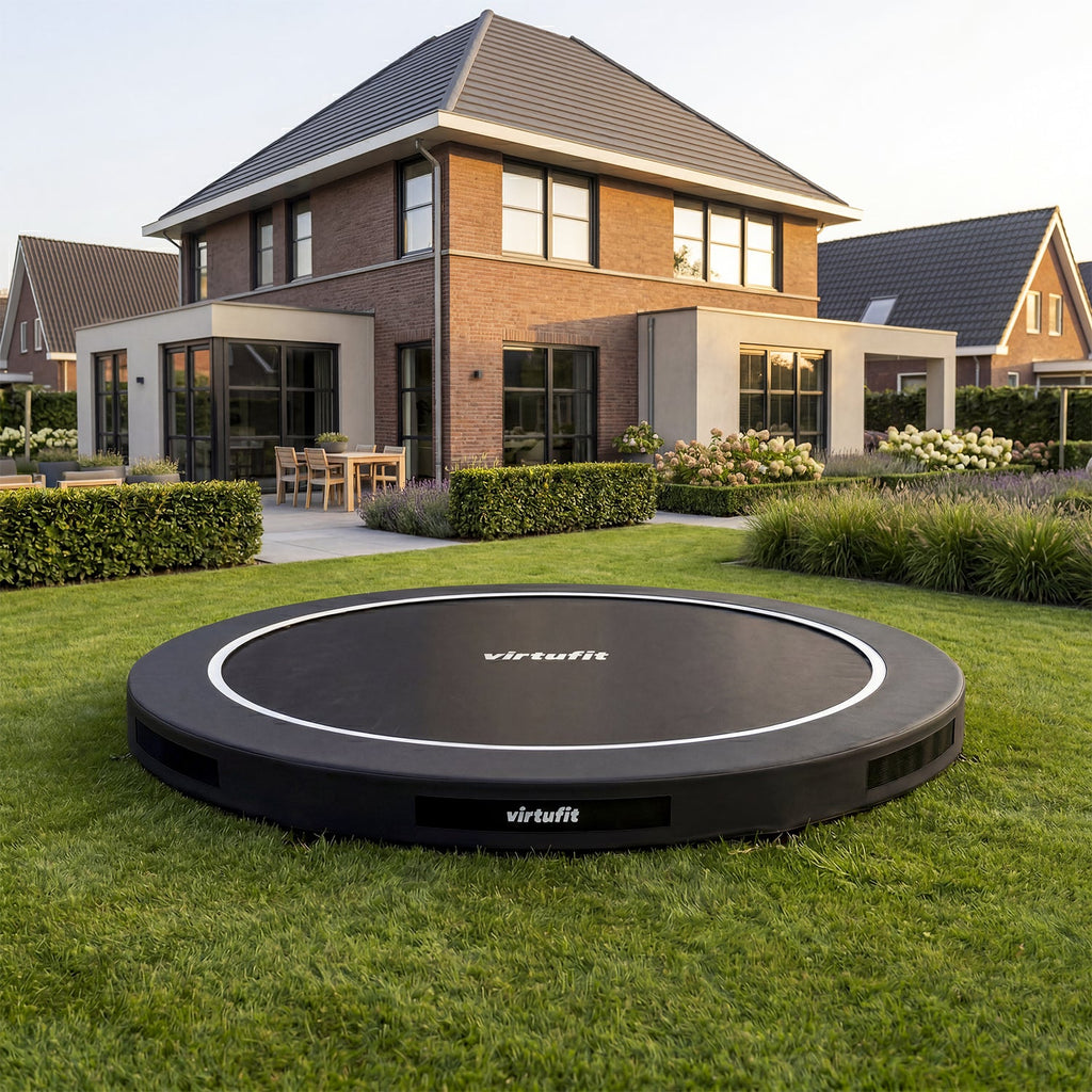 Trampoline Inground VirtuFit 366 cm - Sans Filet de Sécurité