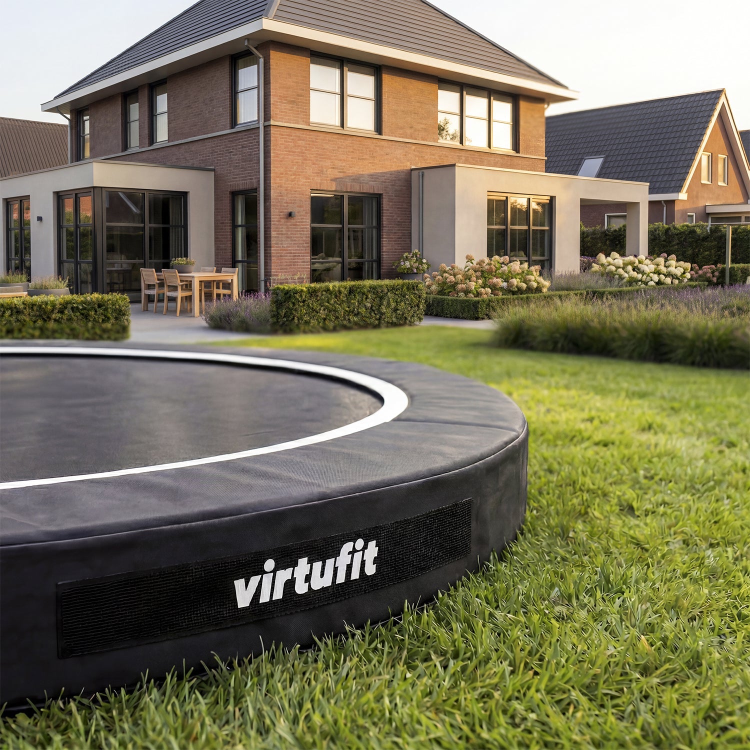 Trampoline Inground VirtuFit 366 cm - Sans Filet de Sécurité