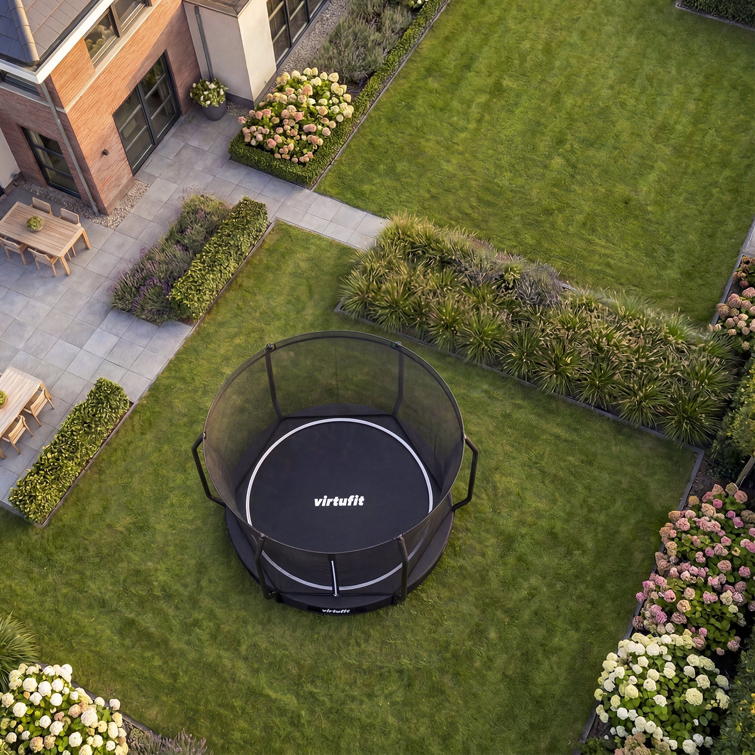 Trampoline encastré VirtuFit 366 cm Inclus avec filet de sécurité