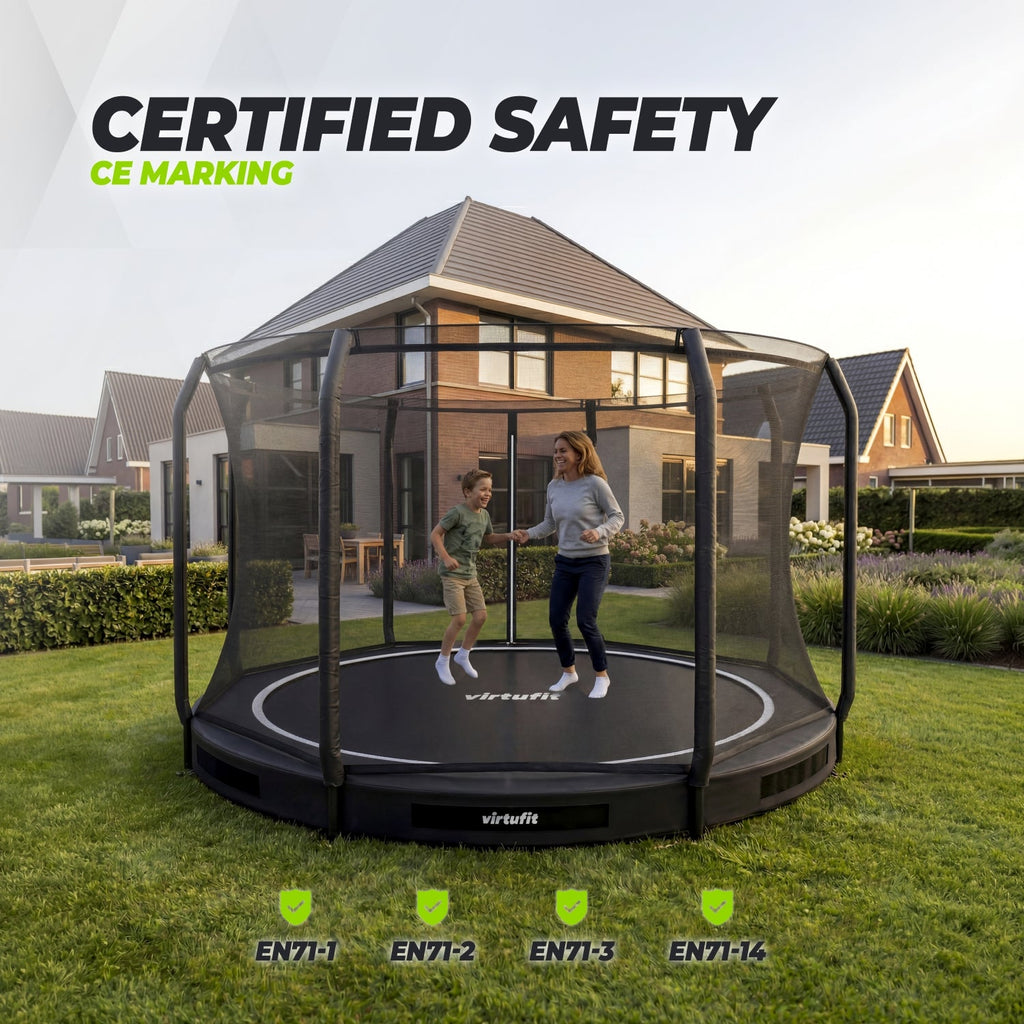 Trampoline encastré VirtuFit 366 cm Inclus avec filet de sécurité