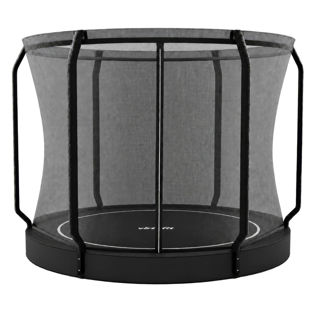 Trampoline VirtuFit Groundlevel 251 cm Inclus avec filets de sécurité
