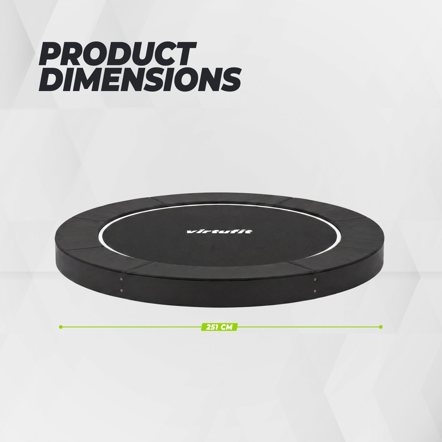 VirtuFit Flatground Trampoline 251 cm