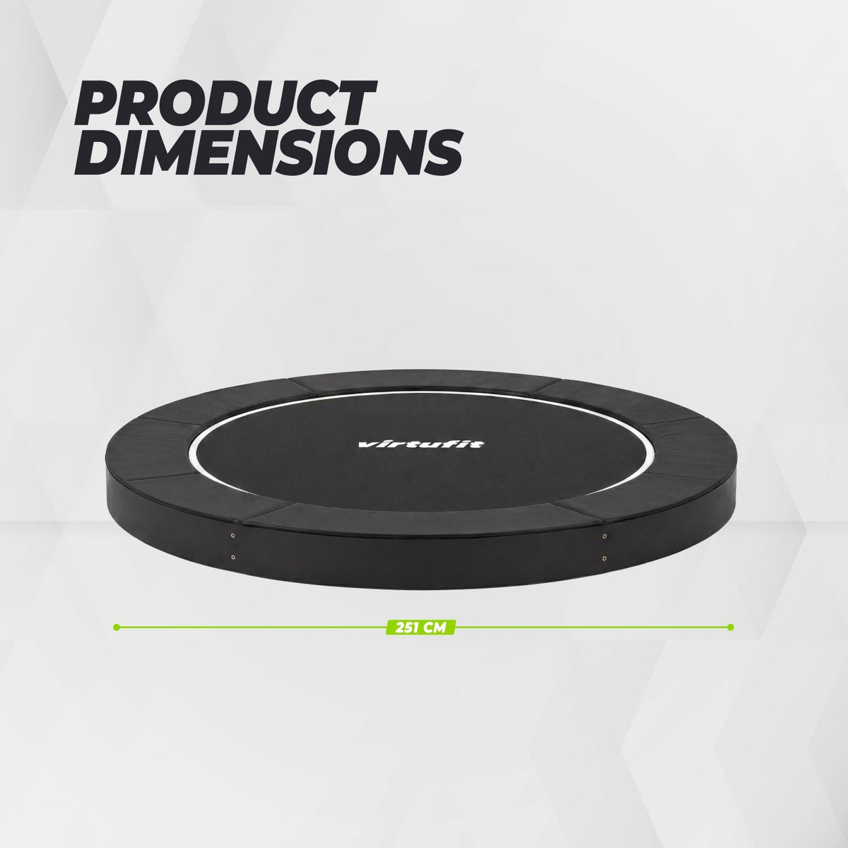 Trampoline VirtuFit Groundlevel 251 cm
