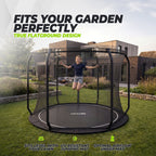 Trampoline VirtuFit Groundlevel 305 cm Inclusif Filet de sécurité