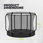 Trampoline VirtuFit Groundlevel 305 cm Inclusif Filet de sécurité