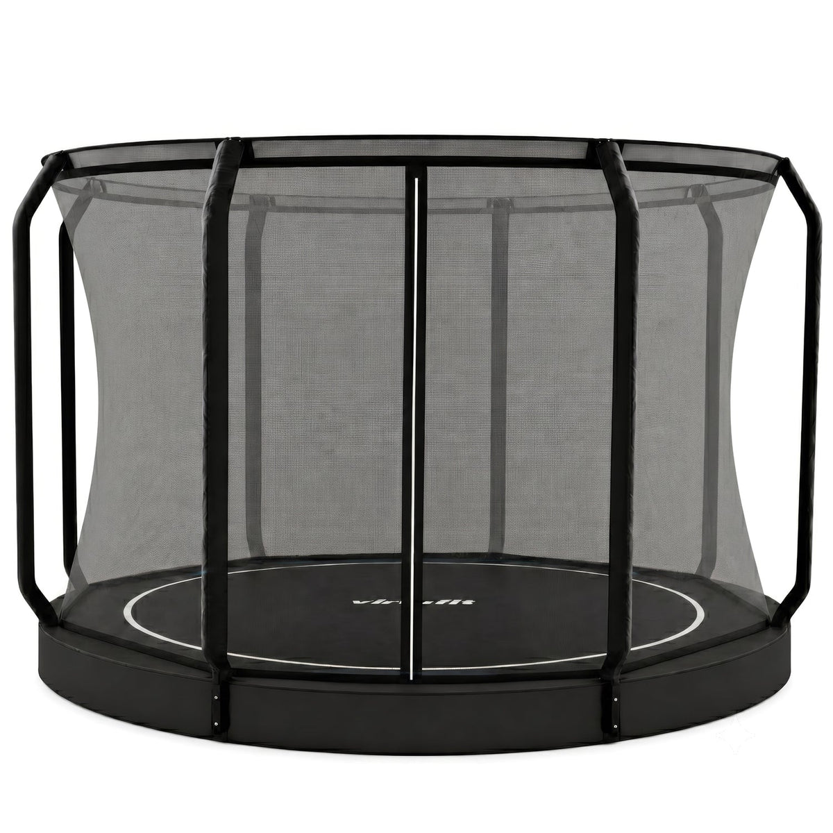 VirtuFit Groundlevel Trampoline 366 cm - inclusief veiligheidsnet - Tweedekans