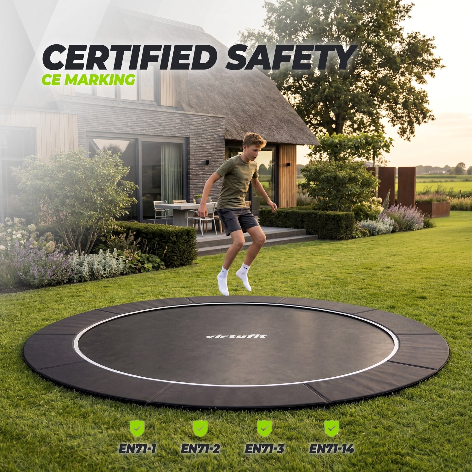 Trampoline VirtuFit Flatground 366 cm