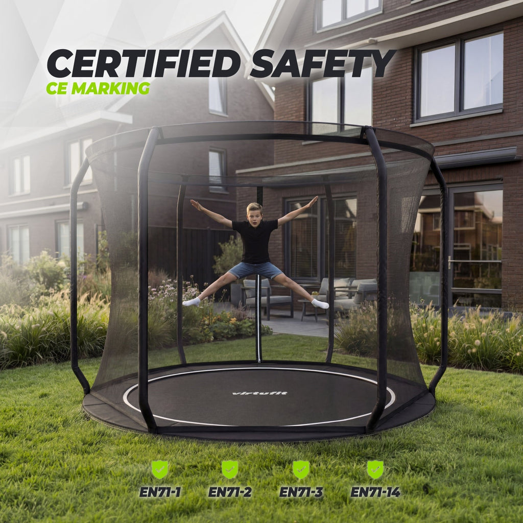 VirtuFit Veiligheidsnet Inground/GroundlevelTrampoline 251 cm