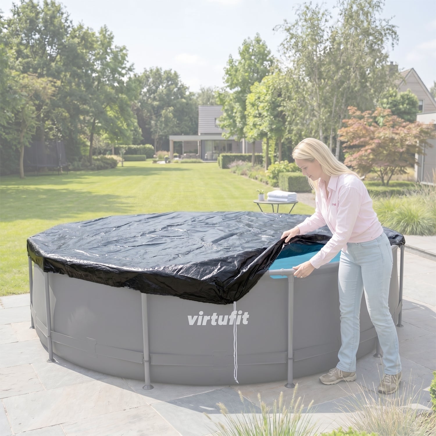VirtuFit Bâche de Piscine Ø305 cm - Universelle - Tweedekans