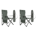 VirtuFit Opvouwbare Camping Stoel - Grijs - Set van 2