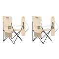VirtuFit Opvouwbare Camping Stoel - Beige - Set van 2