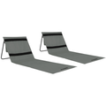 VirtuFit Strandmat - Grijs - Set van 2 - Hoofdafbeelding
