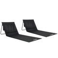 VirtuFit Strandmat - Zwart - Set van 2