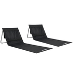 VirtuFit Strandmat - Zwart - Set van 2
