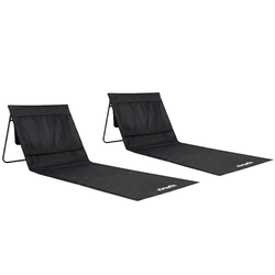 VirtuFit Strandmat - Zwart - Set van 2 - Hoofdafbeelding