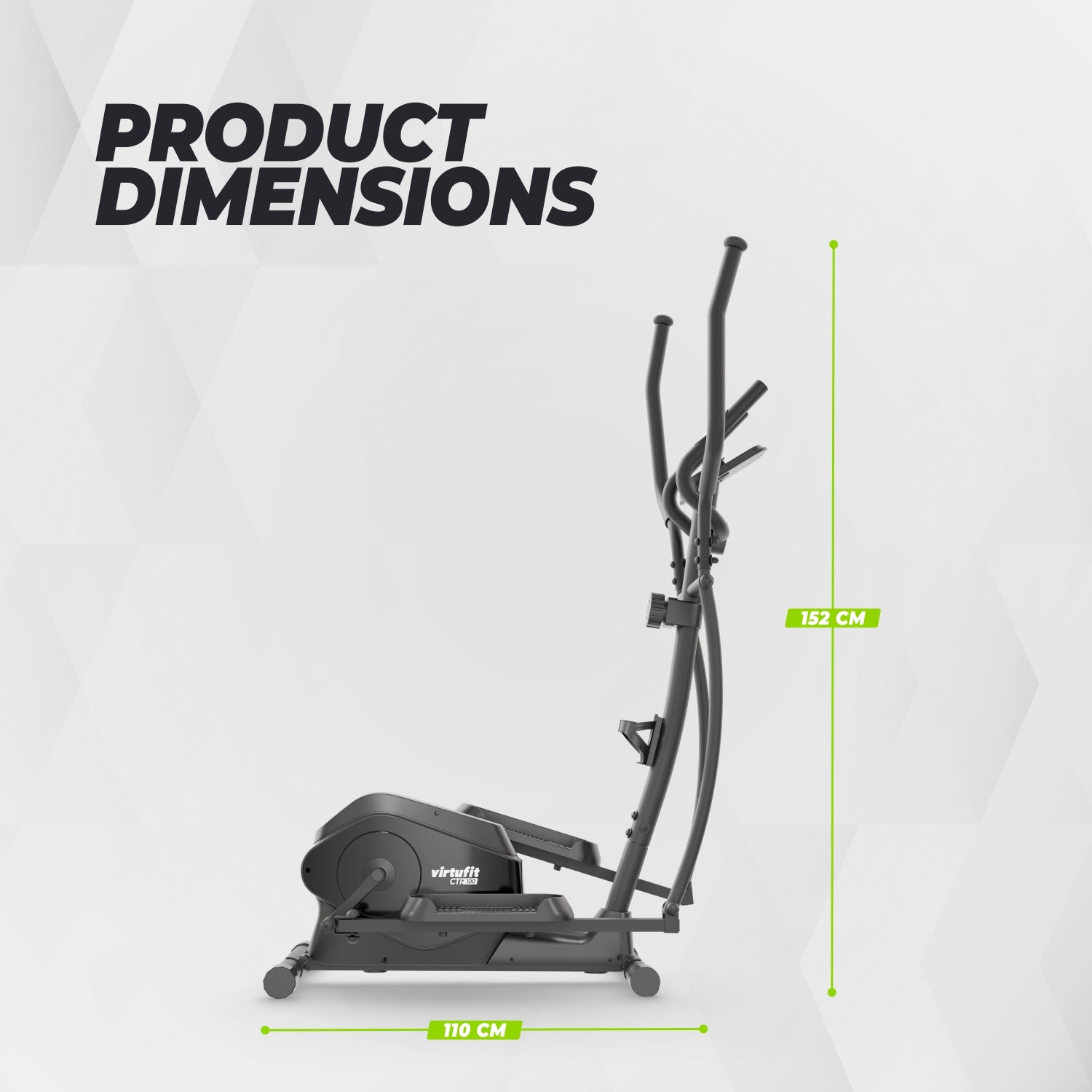 VirtuFit CTR100 Crosstrainer met Tablethouder - 2026 model (CTR 1.0) - Afbeelding 8