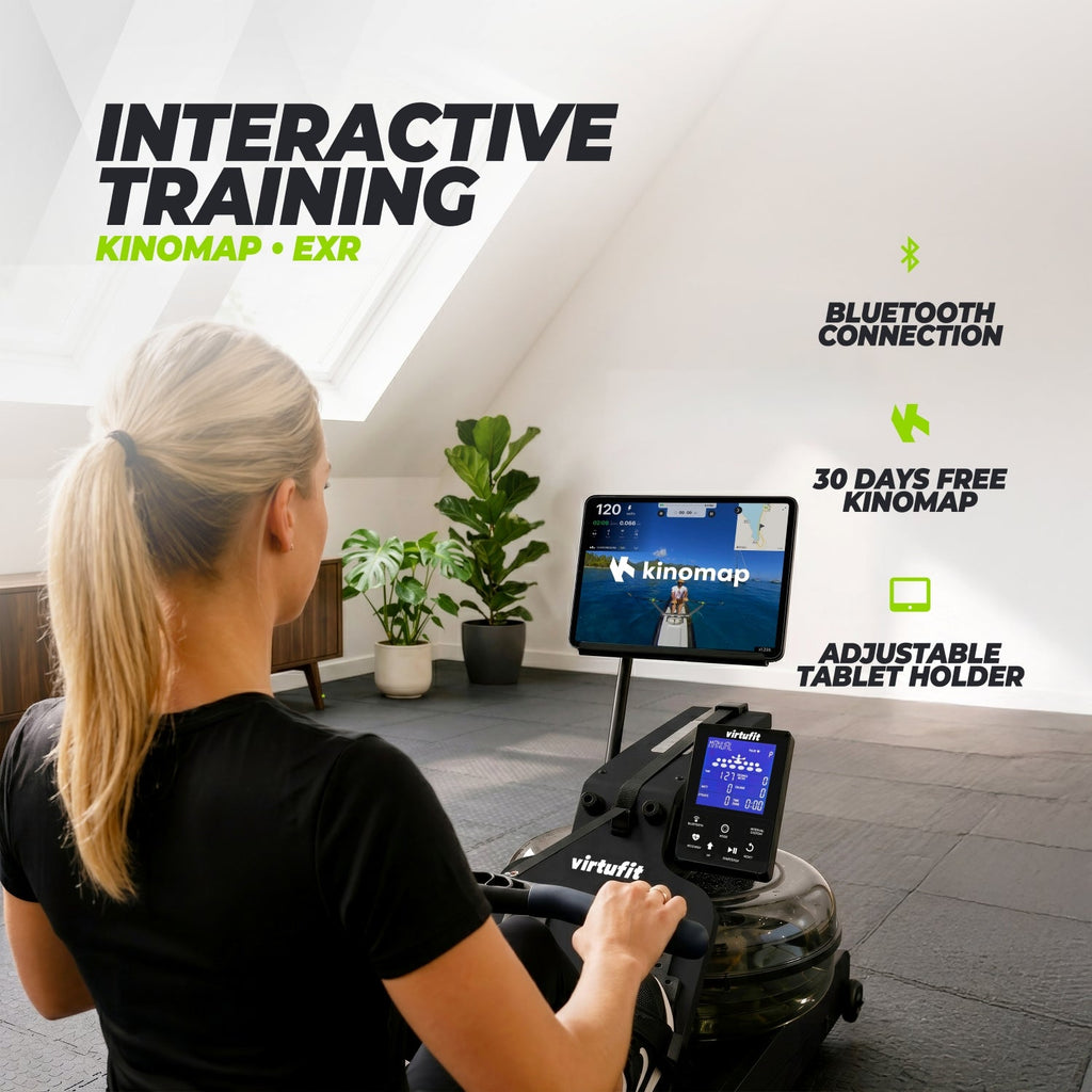VirtuFit Elite Water Resistance Roeitrainer - Black Edition - In gebruik