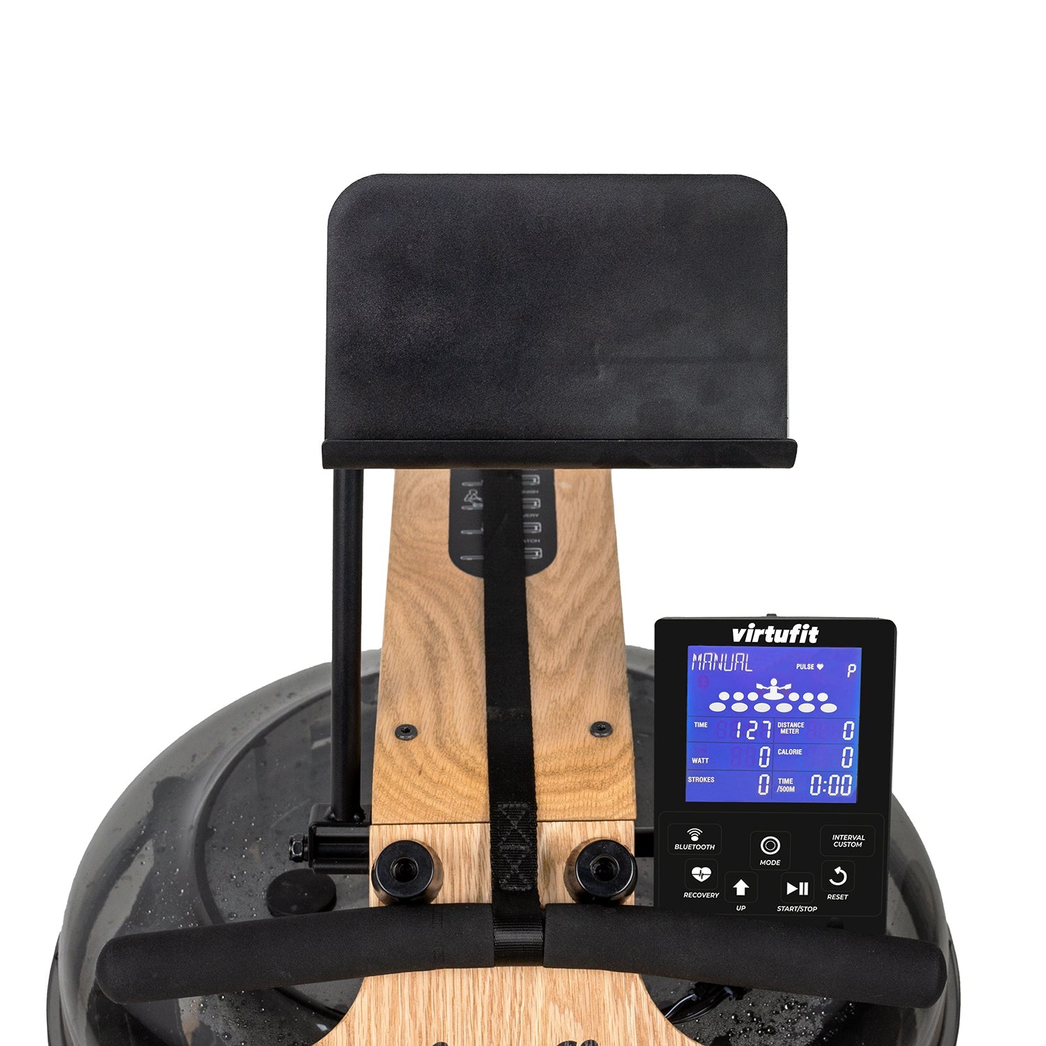 VirtuFit Elite Water Resistance Houten Roeitrainer - Hout/Oak - Afbeelding 12