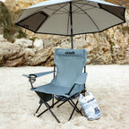 VirtuFit Chaise de Camping Pliable - Gris - Lot de 2