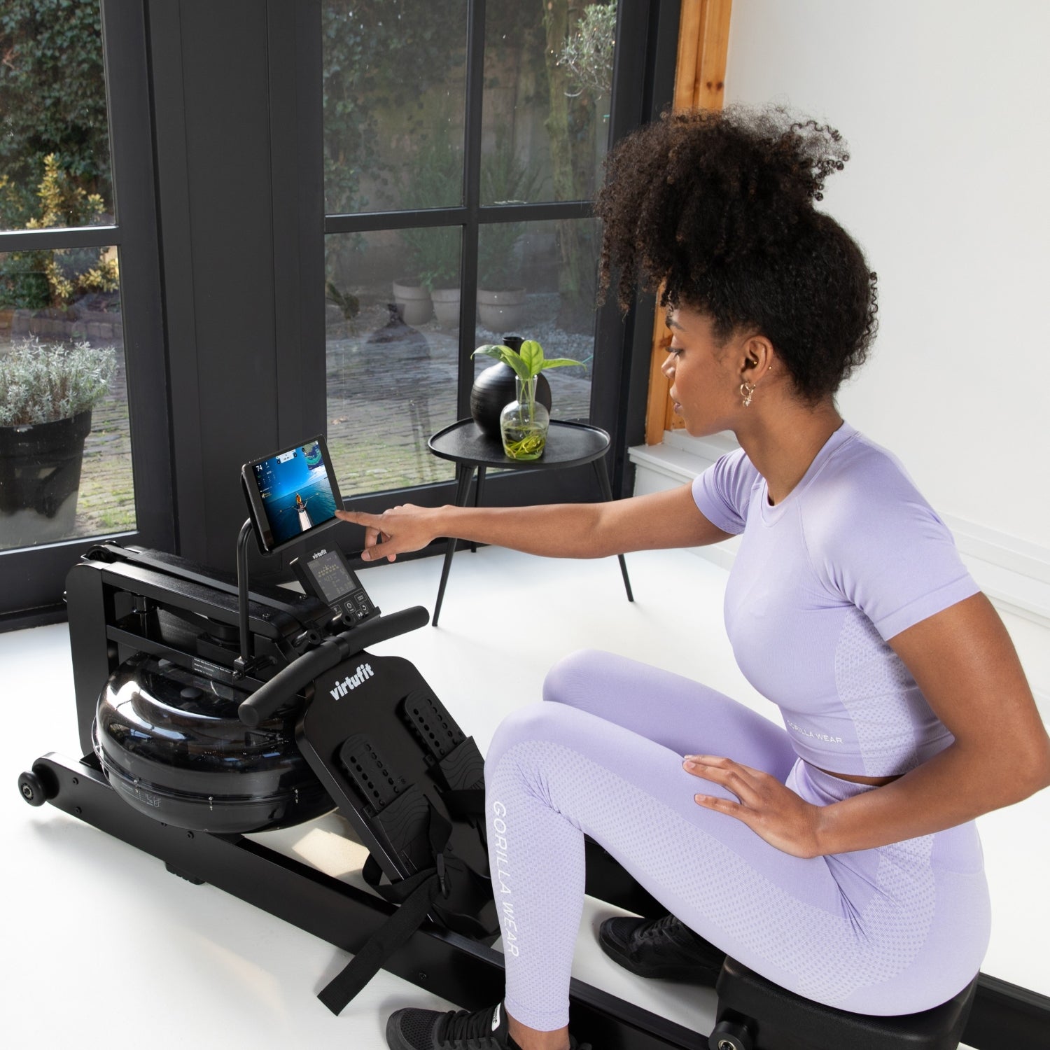 VirtuFit Elite Water Resistance Roeitrainer - Black Edition - Detail