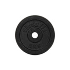 Disque de musculation en fonte VirtuFit - Poids pour haltère - 30 mm - 5 kg - Noir - Seconde chance