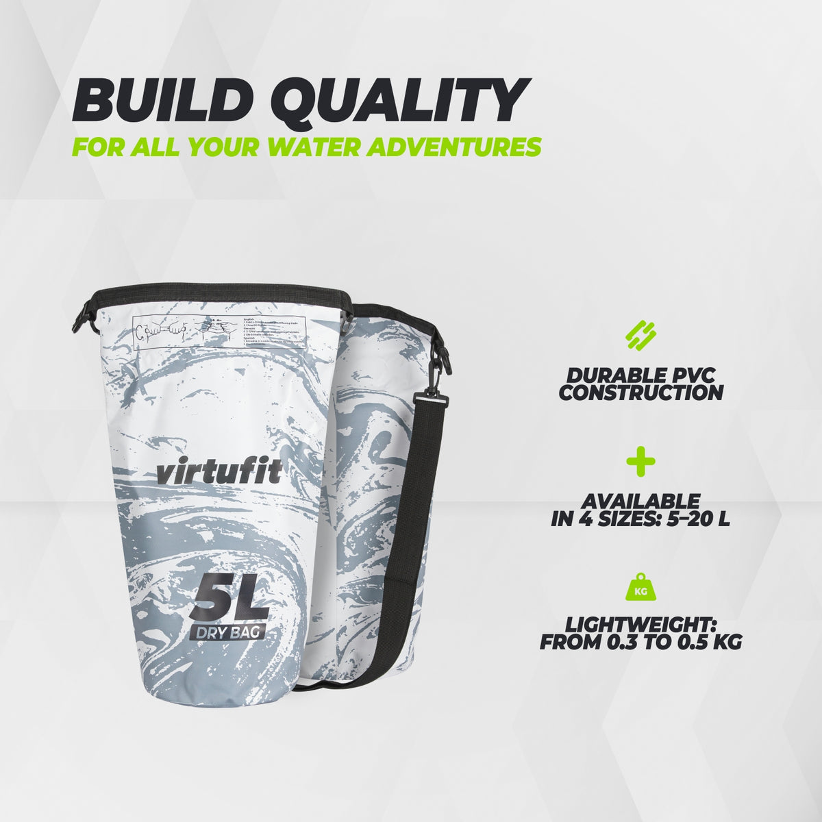 VirtuFit Dry Bag 5L - Waterdichte Tas