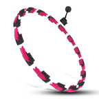 HMS Cerceau de Fitness - Aimants, Poids & Compteur - Noir/Rose - Tweedekans