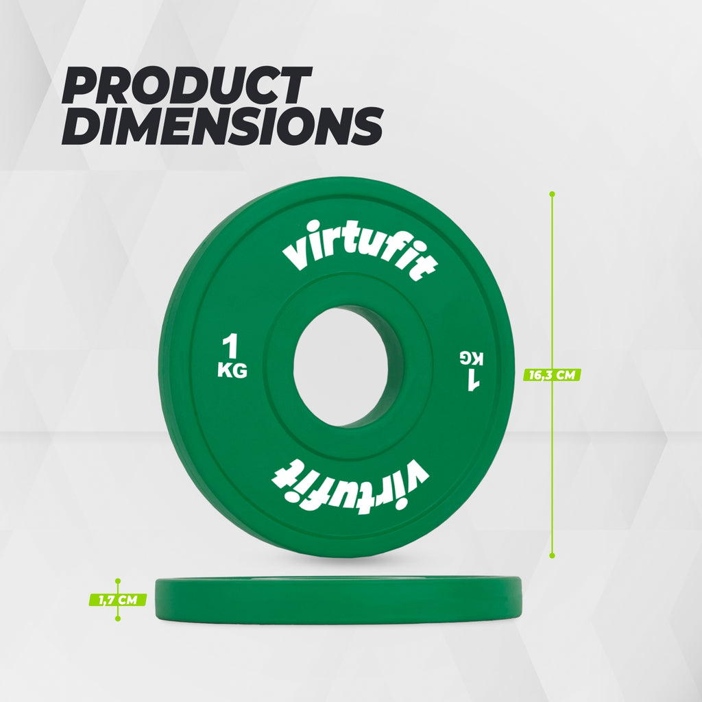 VirtuFit Olympic Fractional Plate - Disque d'haltérophilie - Plaque pare-chocs - 1 kg