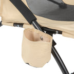 VirtuFit Strandstoel opvouwbaar - Campingstoel - Beige - Tweedekans