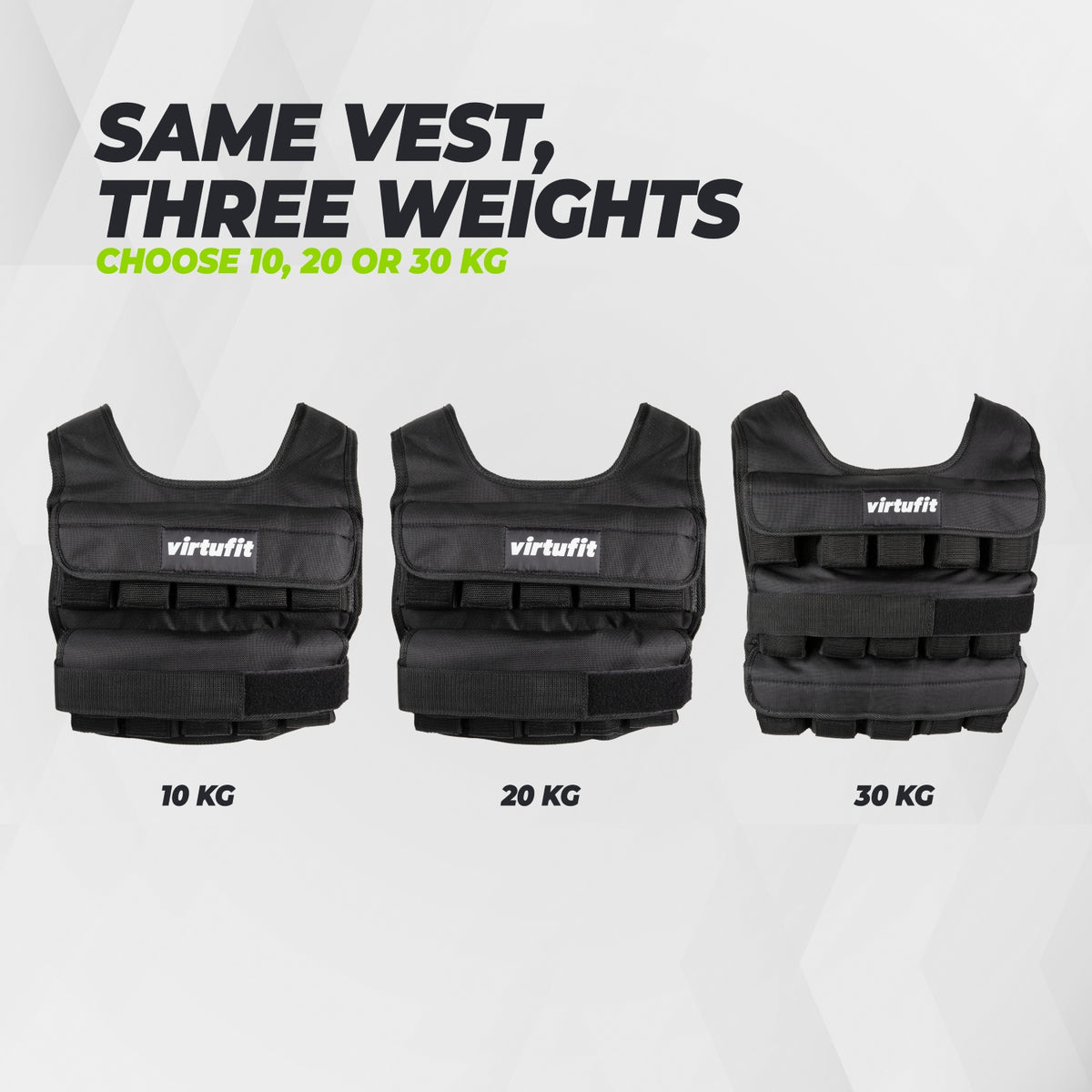 VirtuFit Gilet de Musculation Ajustable Pro - 30 kg