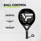 Raquette de padel hybride VirtuFit - Noir - Argent