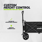 VirtuFit FW100 Opvouwbare Bolderkar - 150 kg Draagvermogen - Incl. Afdekhoes - Zwart