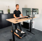 Kuipers K1 Tapis de Marche - Walkingpad de bureau - Bois/Noir - Tweedekans